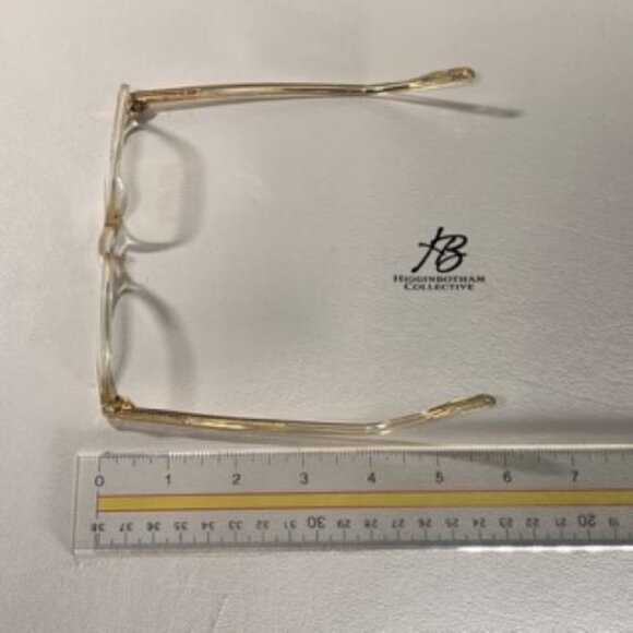 SPEKTRE EYEWEAR GATSBY SQUARE ACETATE EYEGLASS FRAMES CLEAR YELLOW 50-21-145 NEW - Picture 4 of 16